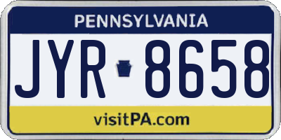 PA license plate JYR8658