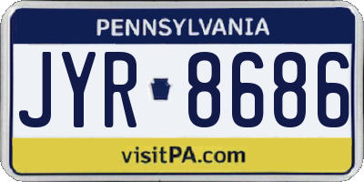 PA license plate JYR8686