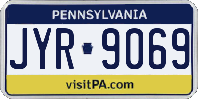 PA license plate JYR9069