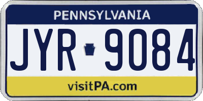 PA license plate JYR9084