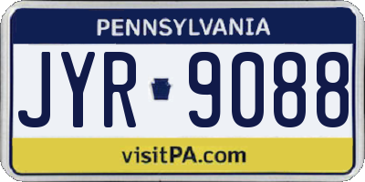 PA license plate JYR9088