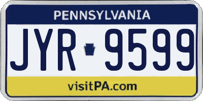 PA license plate JYR9599