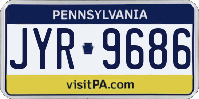 PA license plate JYR9686