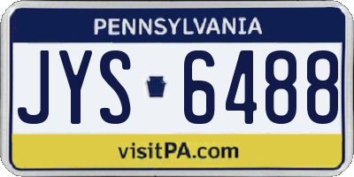 PA license plate JYS6488