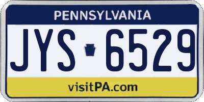 PA license plate JYS6529