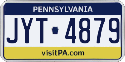 PA license plate JYT4879