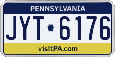 PA license plate JYT6176