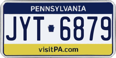 PA license plate JYT6879