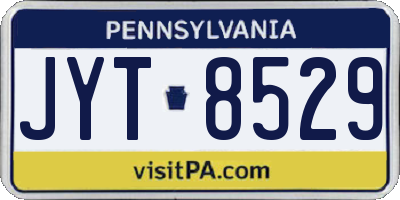 PA license plate JYT8529