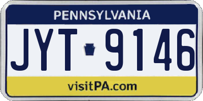 PA license plate JYT9146