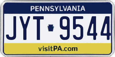 PA license plate JYT9544