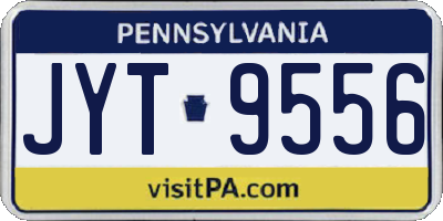 PA license plate JYT9556