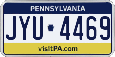 PA license plate JYU4469