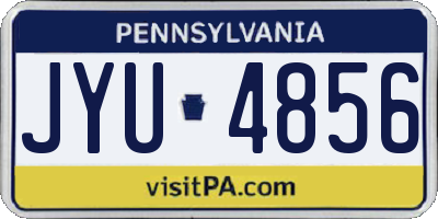 PA license plate JYU4856