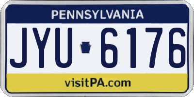 PA license plate JYU6176