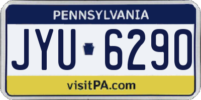 PA license plate JYU6290