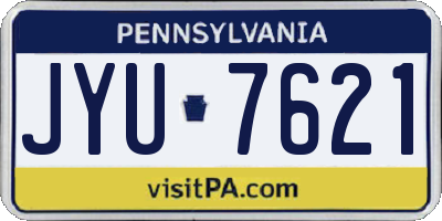 PA license plate JYU7621