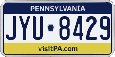 PA license plate JYU8429