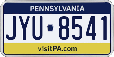 PA license plate JYU8541