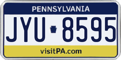 PA license plate JYU8595