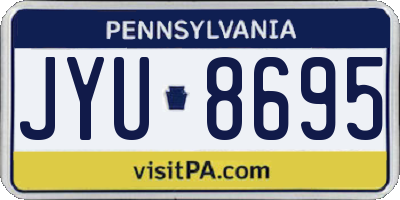 PA license plate JYU8695