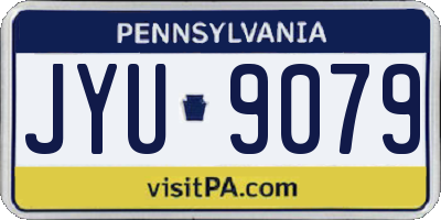 PA license plate JYU9079
