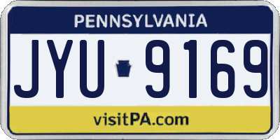 PA license plate JYU9169