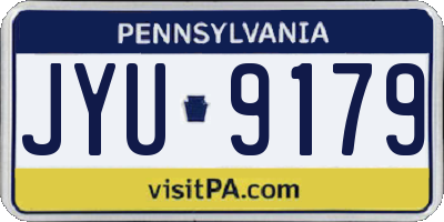 PA license plate JYU9179