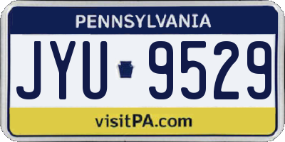 PA license plate JYU9529