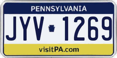 PA license plate JYV1269