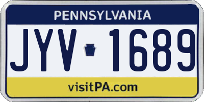 PA license plate JYV1689