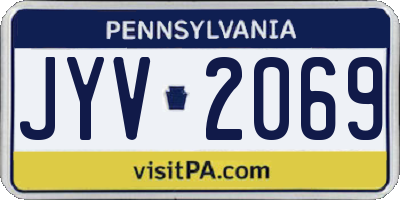 PA license plate JYV2069