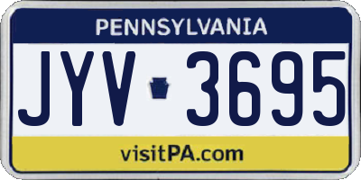 PA license plate JYV3695