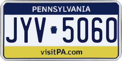 PA license plate JYV5060