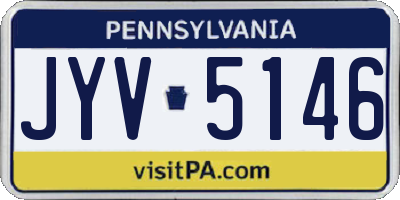 PA license plate JYV5146