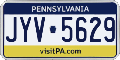 PA license plate JYV5629