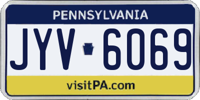 PA license plate JYV6069