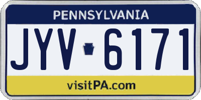 PA license plate JYV6171