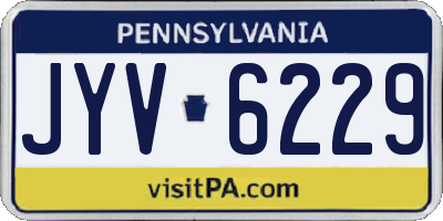 PA license plate JYV6229
