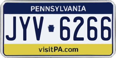 PA license plate JYV6266