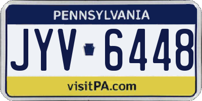 PA license plate JYV6448