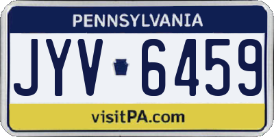 PA license plate JYV6459