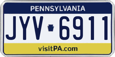 PA license plate JYV6911