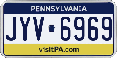 PA license plate JYV6969