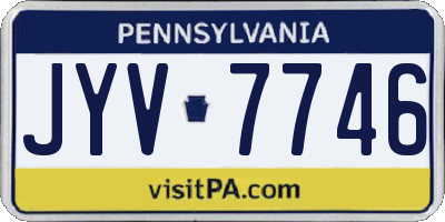 PA license plate JYV7746