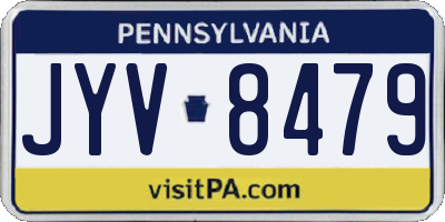 PA license plate JYV8479