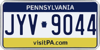 PA license plate JYV9044