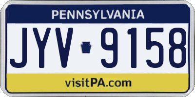 PA license plate JYV9158
