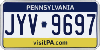 PA license plate JYV9697
