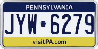 PA license plate JYW6279